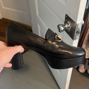 Steve Madden heeled loafer real leather